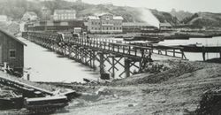 Eidsvoll sett fra øst 1862. Kilde: Jernbanemuseet