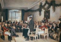Riksforsamlingen malt av Oscar Wergeland i 1884.}}