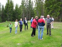 Eiker Historielags gotiske gruppe på Spitplassen sommeren 2009.