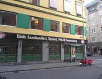 Utestedet Eilefs Landhandleri har adresse Kristian IVs gate 1. Foto: Stig Rune Pedersen