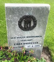 Einar Børresens gravminne i Dumfries. Foto: Stig Rune Pedersen (2025)