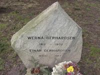 Werna og Einar Gerhardsen er gravlagt på Vestre gravlund i Oslo. Foto: Stig Rune Pedersen