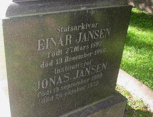 Einar Jansen gravminne.jpg