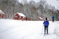 Sanitetshyttene ligger i et populært turterreng. Foto: Leif-Harald Ruud (2018).