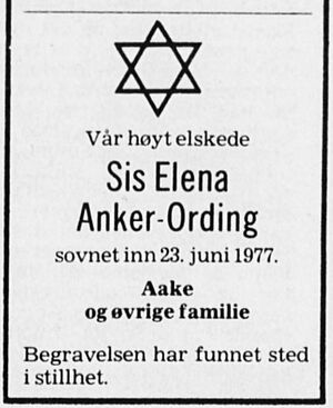 Elena Anker Ording dødsannonse 1977.jpg