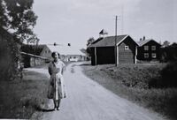 Elida Andreassen, Malungen, Romedal, 1957. Foto: Annar Westlie