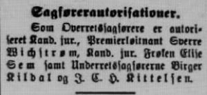 Elise Sem faksimile Aftenposten 1904.JPG