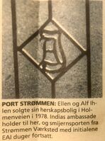 Portmonogram for Ellen og Alf Ihlen.