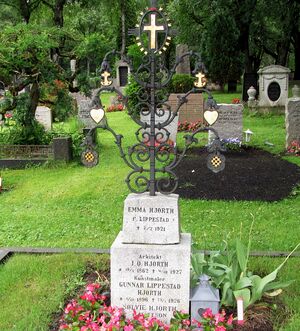 Emma Hjorth og Ingvar Hjorth familegravminne.jpg