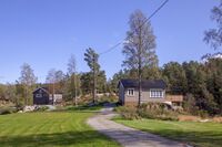 Feriehytter på Lyserbråten. Foto: Leif-Harald Ruud (2019).