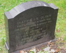 Erling Schiøtz er gravlagt på Nordstrand kirkegård i Oslo. Foto: Stig Rune Pedersen