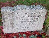 Gravminne, politimester Erling Thorleif Heggelund. Foto: Stig Rune Pedersen