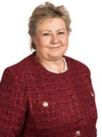 Erna Solberg er hittil den lengstsittende lederen i Høyre. Hennes lederperiode varte fra 2004 2026.