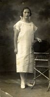 Eva Elfrida som konfirmant i 1925, Nesodden. Foto: Ukjent