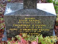 Gravminne, kunstmaler Even Ulving. Foto: Stig Rune Pedersen