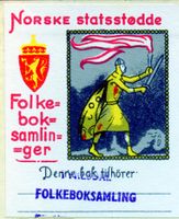 Ex libris Fyresdal Folkeboksamling nytta i bok i 1967