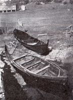 Aurgjeldsfæring (nærmast) og aurgjeldsfyring på Romundset. Foto: Kristian Kielland