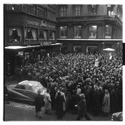 Første norske televisjonssending. 12. januar 1954.