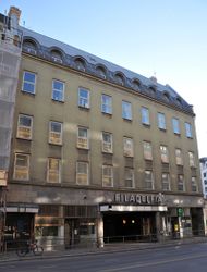 Menighetens bygning i St. Olavs gate fra 1938, revet i 2010. Foto: J. P. Fagerback (2010).