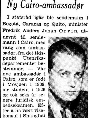 Faksimile Afrenposten 1960 Orvin Kairo.JPG