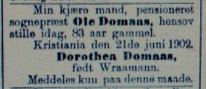 Faksimile Aftenposten 1902 dødsannonse Domaas.JPG