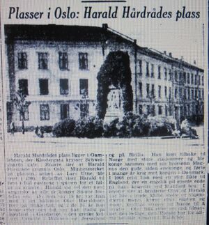 Faksimile Aftenposten 1948 Harald Hårdrådes plass Oslo.JPG