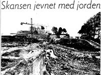 Faksimile Aftenposten 1970, om rivingen av Skansen.