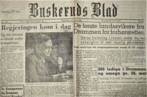 Faksimile Buskeruds Blad 31 mai 1945 forsiden.JPG