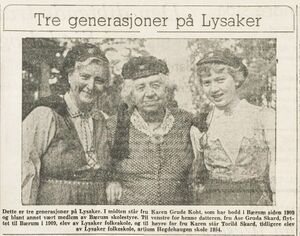 Faksimile tre generasjoner på Lysaker 1955.jpg