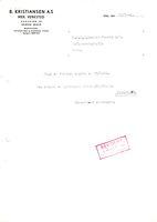 Fakturakopi av faktura fra B. Kristiansen A.S Mek. Verksted, Oslo til NKLs sjokoladefabrikk for reparasjon av kjøreport etter påkjørsel av bil tilhørende Brynildsens transportfirma, Moss.