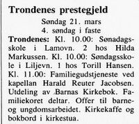 Harstad Tidende 18. mars 1993.