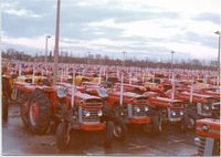 Fabrikkbesøk på Fergusonfabrikken i England i 1973, de produserte allerede den gang 30 traktorer i timen.
