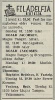 6. Filadelfia Sarpsborg med utposter, annonse (Sarpsborg Arbeiderblad 1964-11-28 s7).JPG