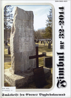 Fimbul 2014, nr. 32 Forside Småskrift fra Evenes bygdeboknemnd.PNG