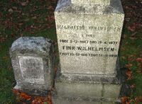 Gravminne, fabrikkeier Finn Wilhelmsen (1867-1951), grunnlegger av Tønsberg Margarinfabrikk. Foto: Stig Rune Pedersen