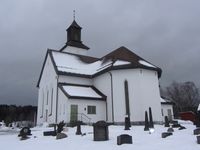Fiskum nye kirke, Øvre Eiker (1945). Foto: Stig Rune Pedersen