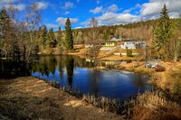 Dammen i Ålielva nedenfor Bindingsvannet. Foto: Leif-Harald Ruud