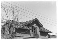 Fladbys kafé og forretning i Sørumsgata. Foto: Ukjent.