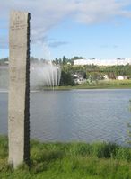 Flomsteinen ved Nitelva.