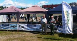 Skedsmo Historielag hadde stand ved siden av Venneforeningen Kjeller Aerodrome.