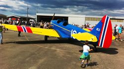 Flydagen på Kjeller 2016. Norsk skolefly - Little Norway.