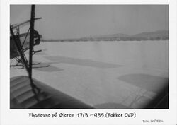 Flystevne Øyeren 17. mars 1935. Fokker CVD.
