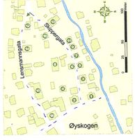 Folkestadbyen, gatekart.