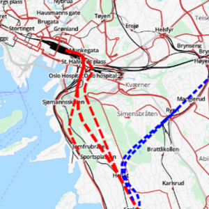 Follobanen linjekart Kongshavntunnelen.png
