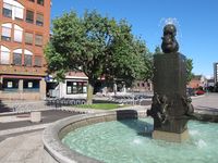Fontenen på torget i Horten. Foto: Svend Aage Madsen (2012).