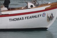 Baugen med fartøynavnet. Foto: Chris Nyborg (2016).