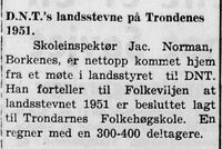 Folkeviljen 22. august 1950.