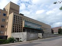 Nr. 3a: PFI-bygget, i dag benyttet av Universitetet i Oslo (Harald Schjelderups hus). Foto: Stig Rune Pedersen (2014)