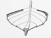 Esing (en trelist) på Øverste bordkant.