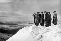 Forsvarsstaben på besøk 3. oktober 1963.